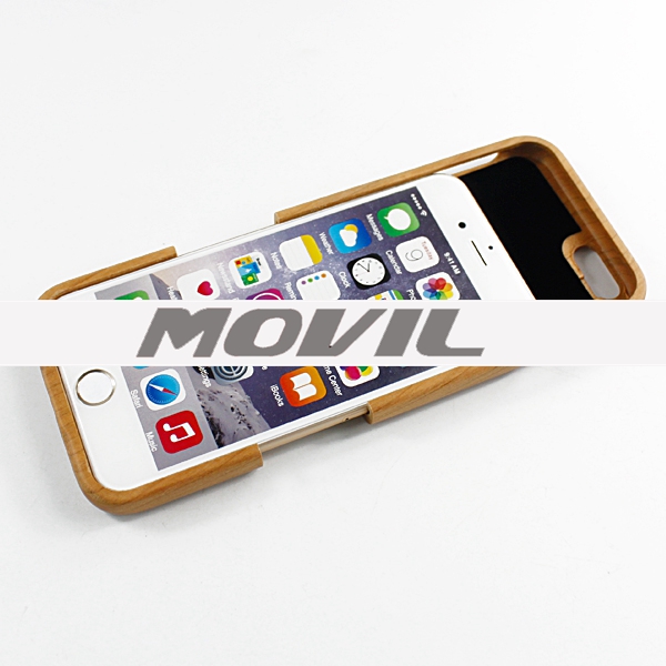 NP-2385 Funda de auténtica madera de bambú para iPhone 6-7